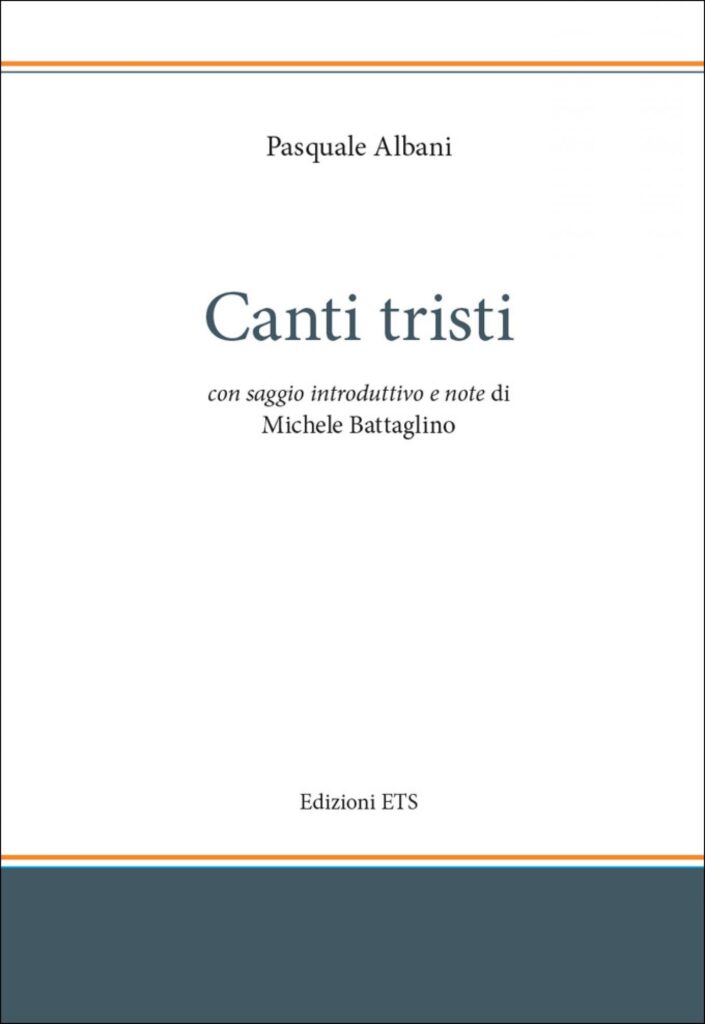 Copertina &middot; Canti tristi