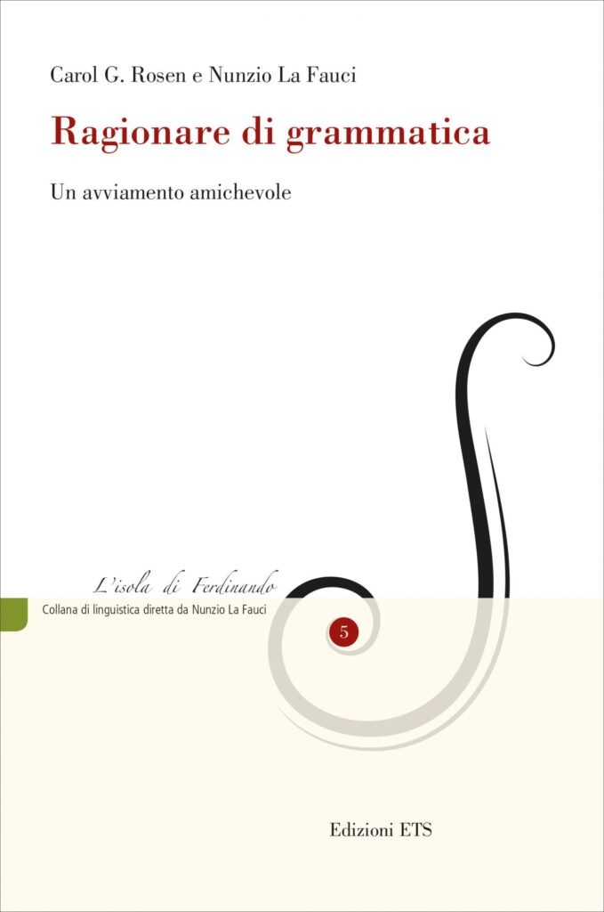 Copertina &middot; Ragionare di grammatica