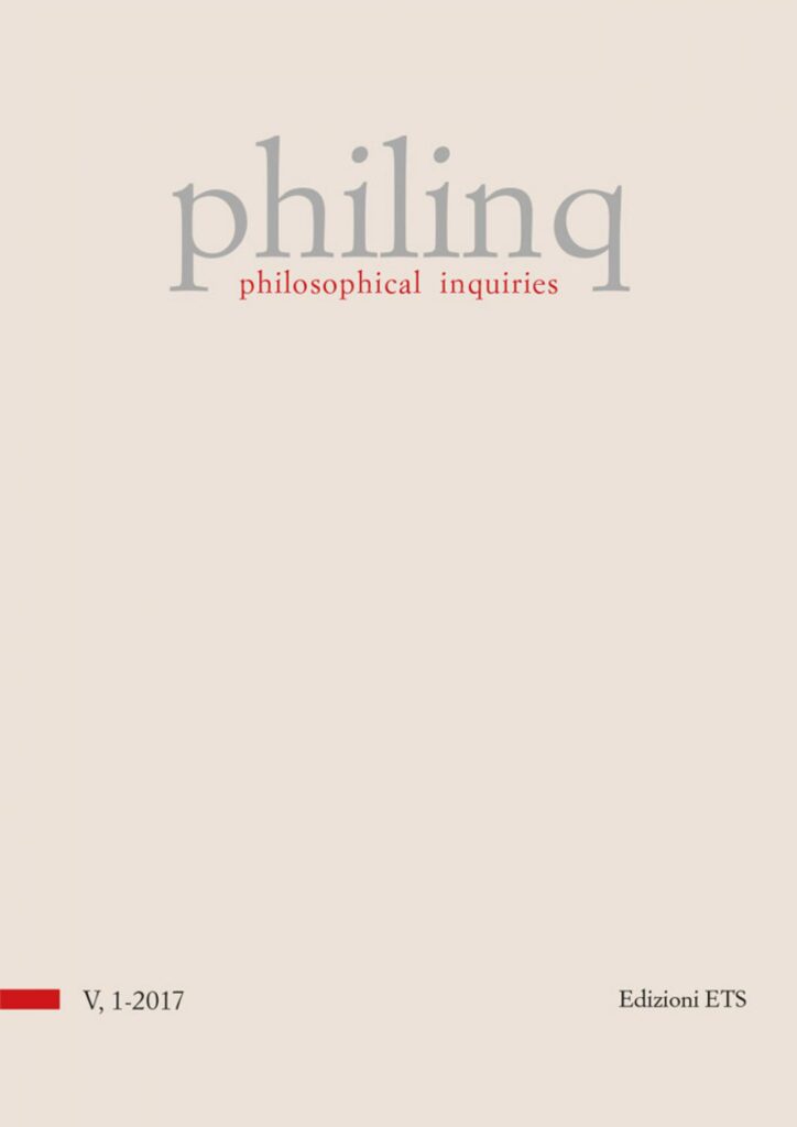 Copertina &middot; philosophical inquiries