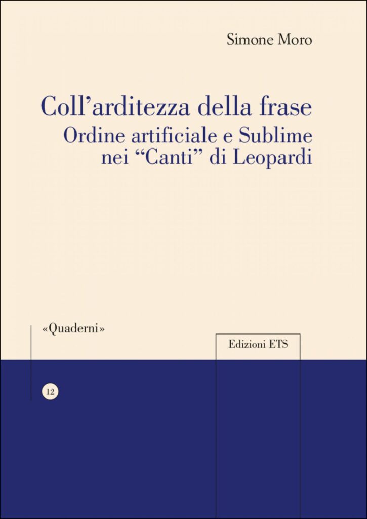 Copertina &middot; Coll&rsquo;arditezza della frase