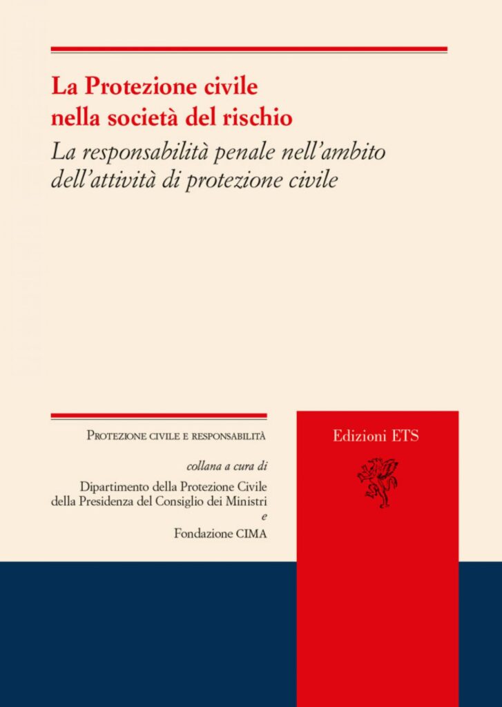 Copertina &middot; La Protezione civile nella societ&agrave; del rischio