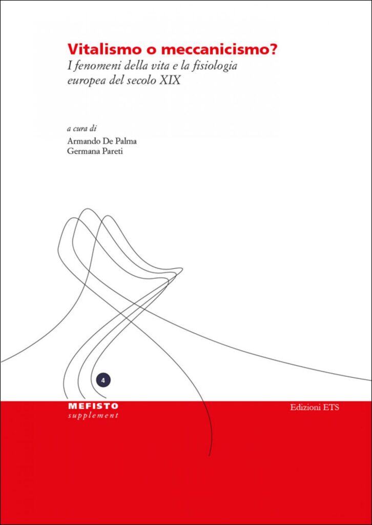 Copertina &middot; Vitalismo o meccanicismo?