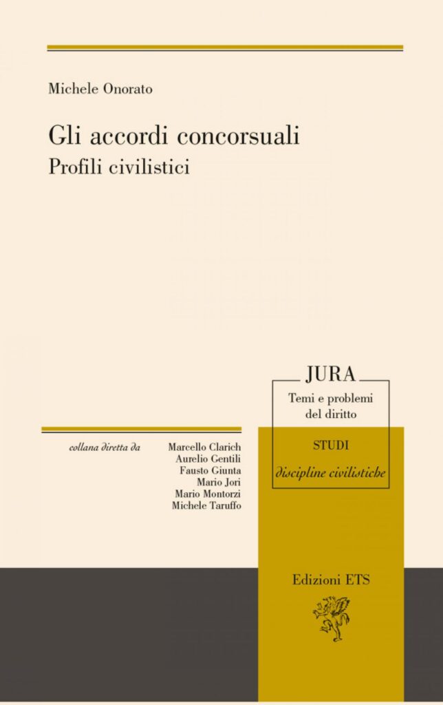 Copertina &middot; Gli accordi concorsuali