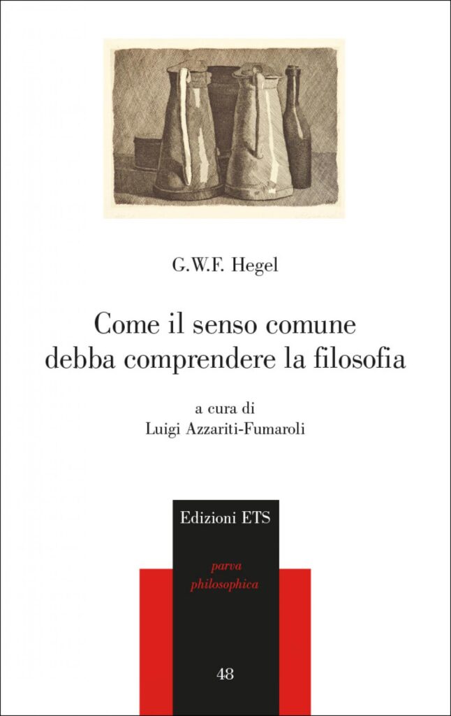 Copertina &middot; Come il senso comune debba comprendere la filosofia