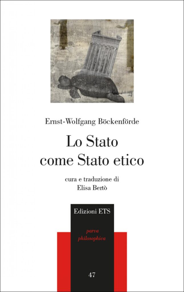 Copertina &middot; Lo Stato come Stato etico