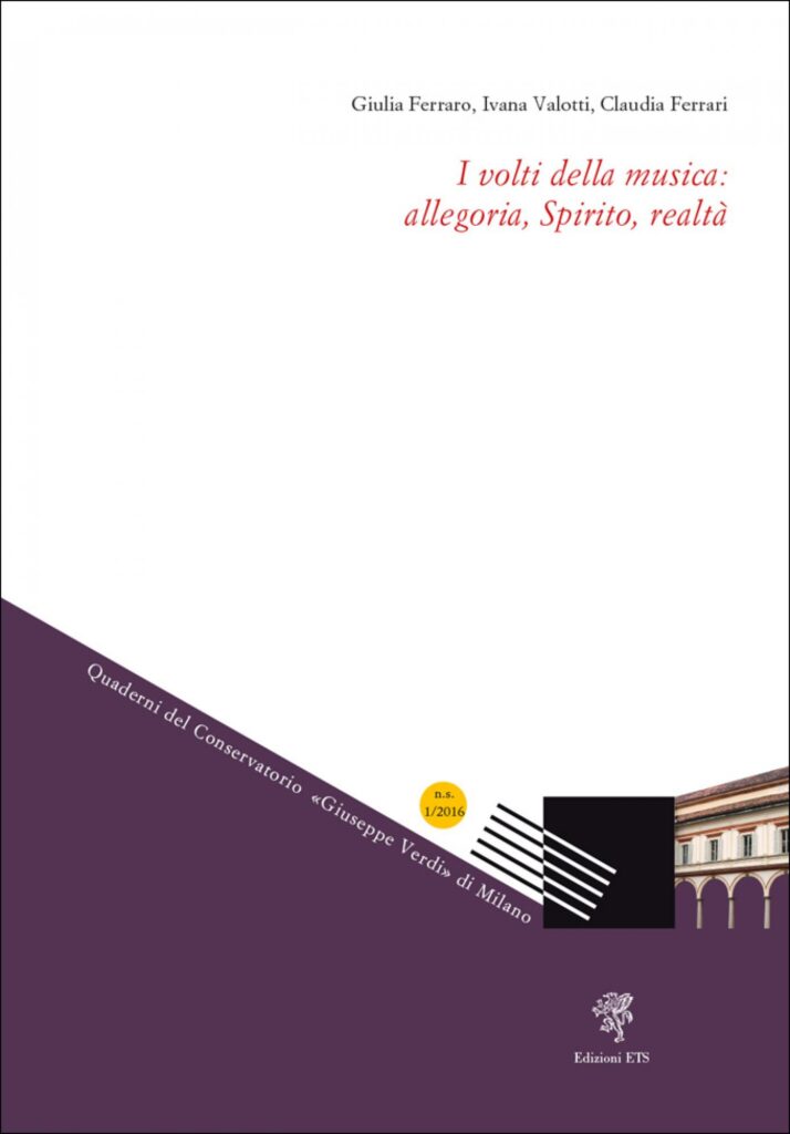 Copertina &middot; I volti della musica: allegoria, Spirito, realt&agrave;