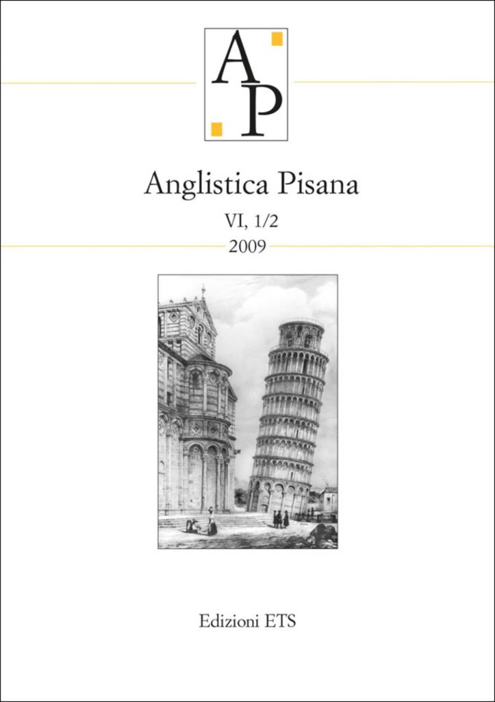Copertina &middot; Anglistica Pisana