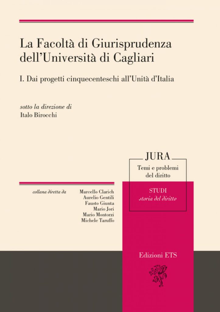 Copertina &middot; La Facolt&agrave; di Giurisprudenza dell&rsquo;Universit&agrave; di Cagliari