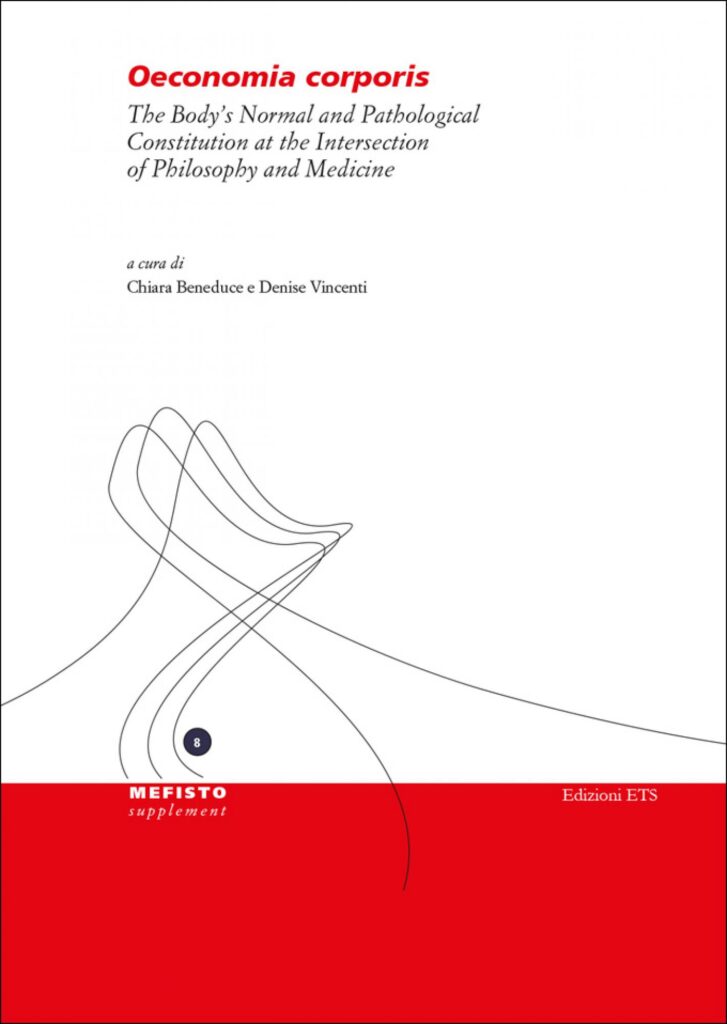 Copertina &middot; Oeconomia corporis