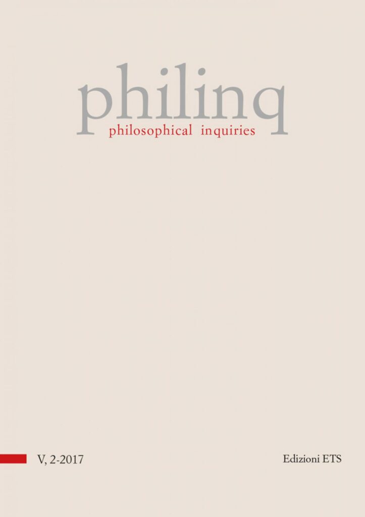 Copertina &middot; philosophical inquiries