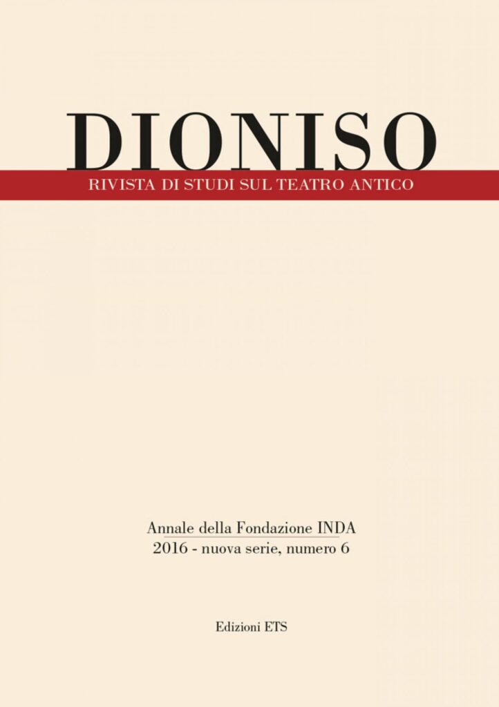 Copertina &middot; Dioniso