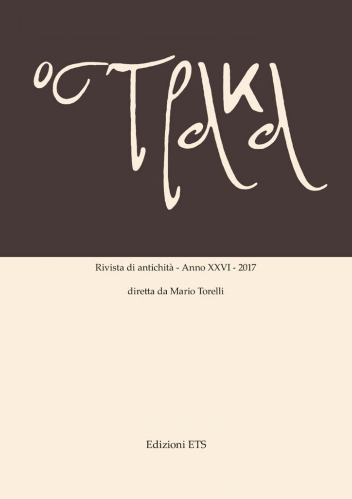 Copertina &middot; Ostraka. Rivista di antichit&agrave;