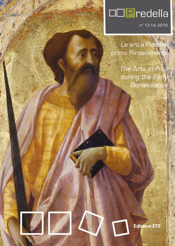 Copertina &middot; Le arti a Pisa nel primo Rinascimento / <em>The Arts in Pisa during the Early Renaissance</em>
