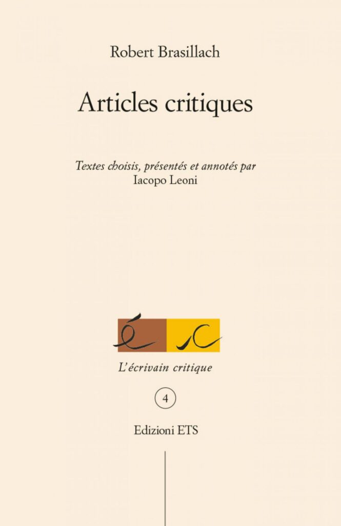 Copertina &middot; Articles critiques