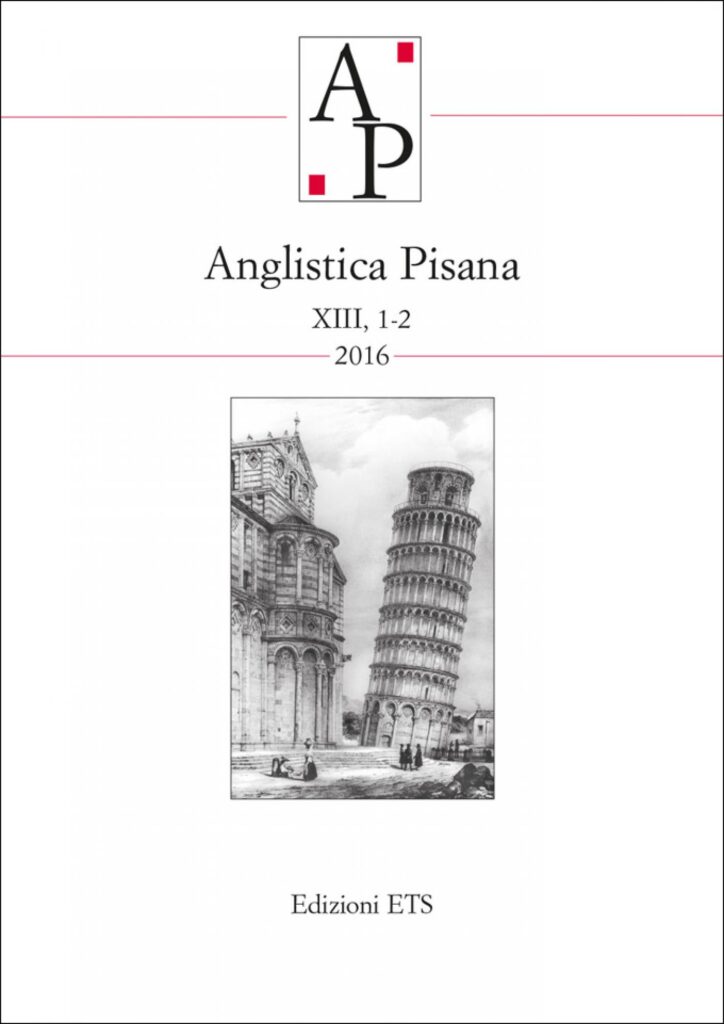 Copertina &middot; XIII, 1-2 2016