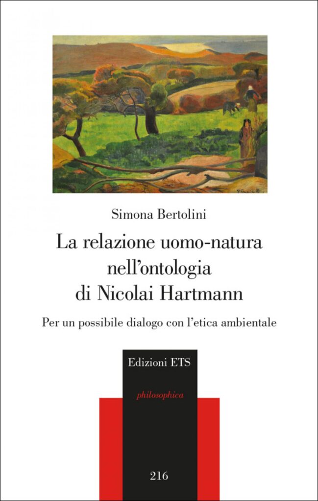 Copertina &middot; La relazione uomo-natura nell&rsquo;ontologia di Nicolai Hartmann
