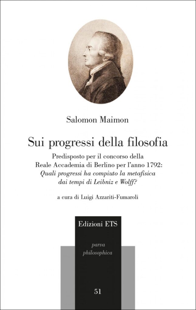 Copertina &middot; Sui progressi della filosofia