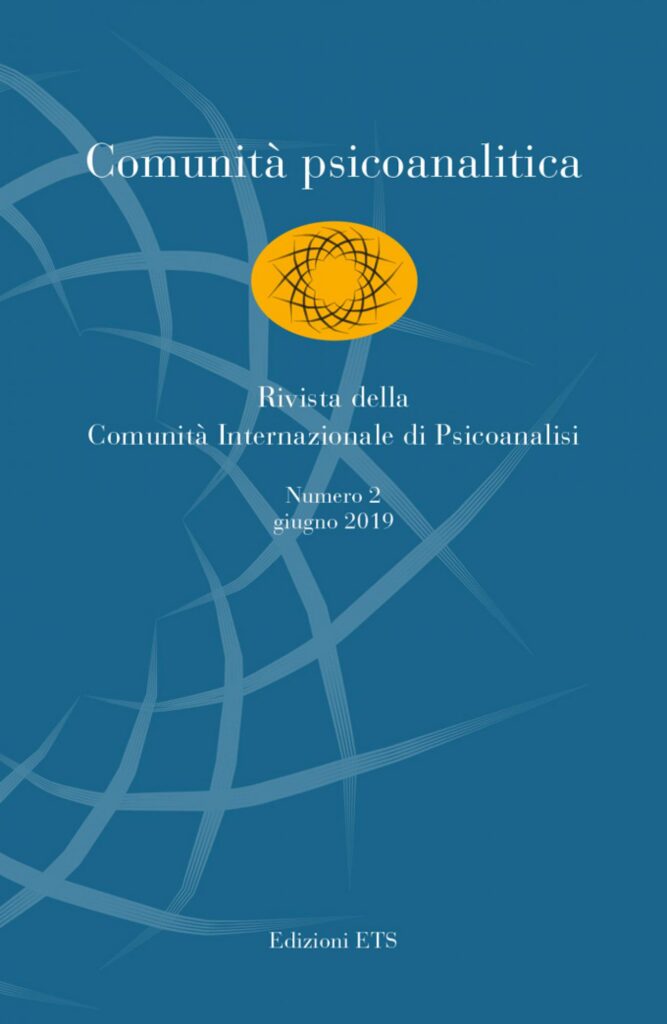 Copertina &middot; Comunit&agrave; psicoanalitica