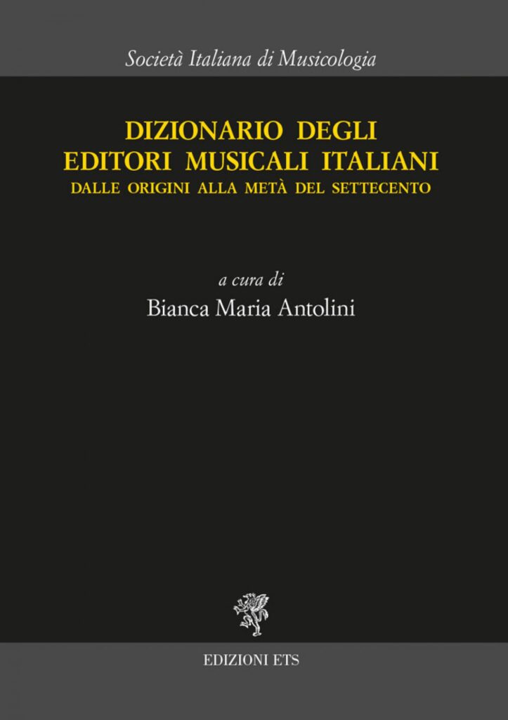 Copertina &middot; Dizionario degli editori musicali italiani