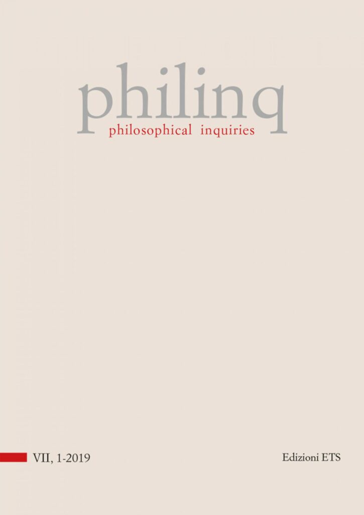 Copertina &middot; philosophical inquiries