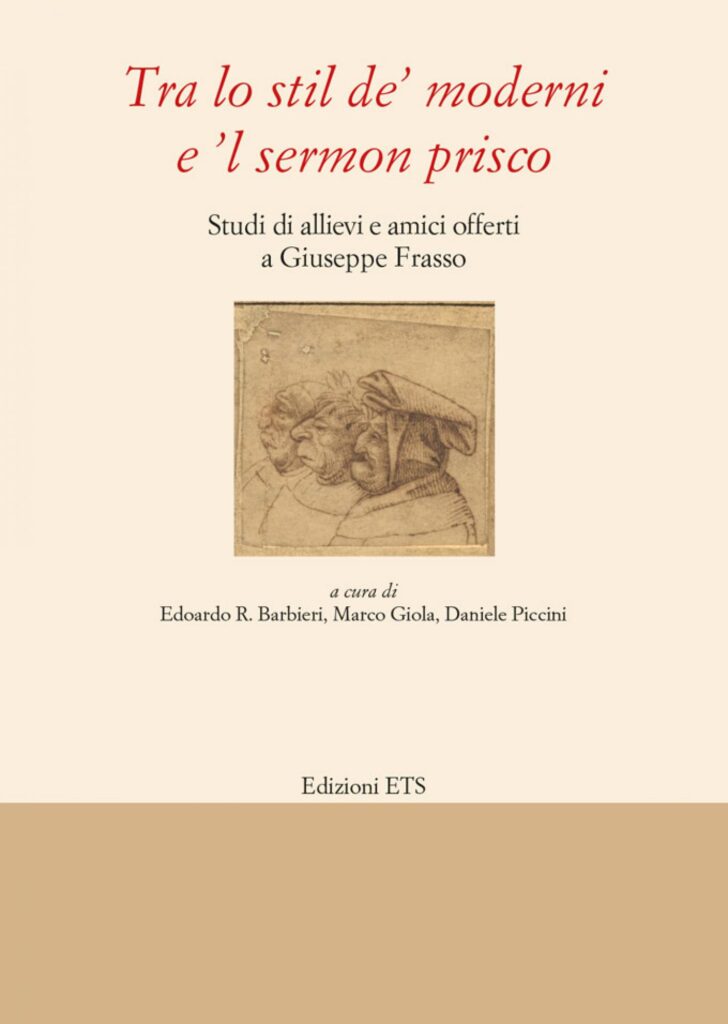 Copertina &middot; Tra lo stil de&rsquo; moderni e &rsquo;l sermon prisco