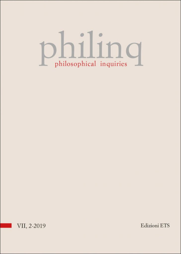 Copertina &middot; philosophical inquiries