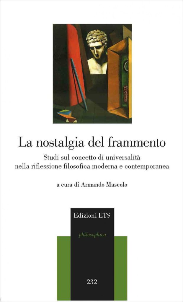 Copertina &middot; La nostalgia del frammento