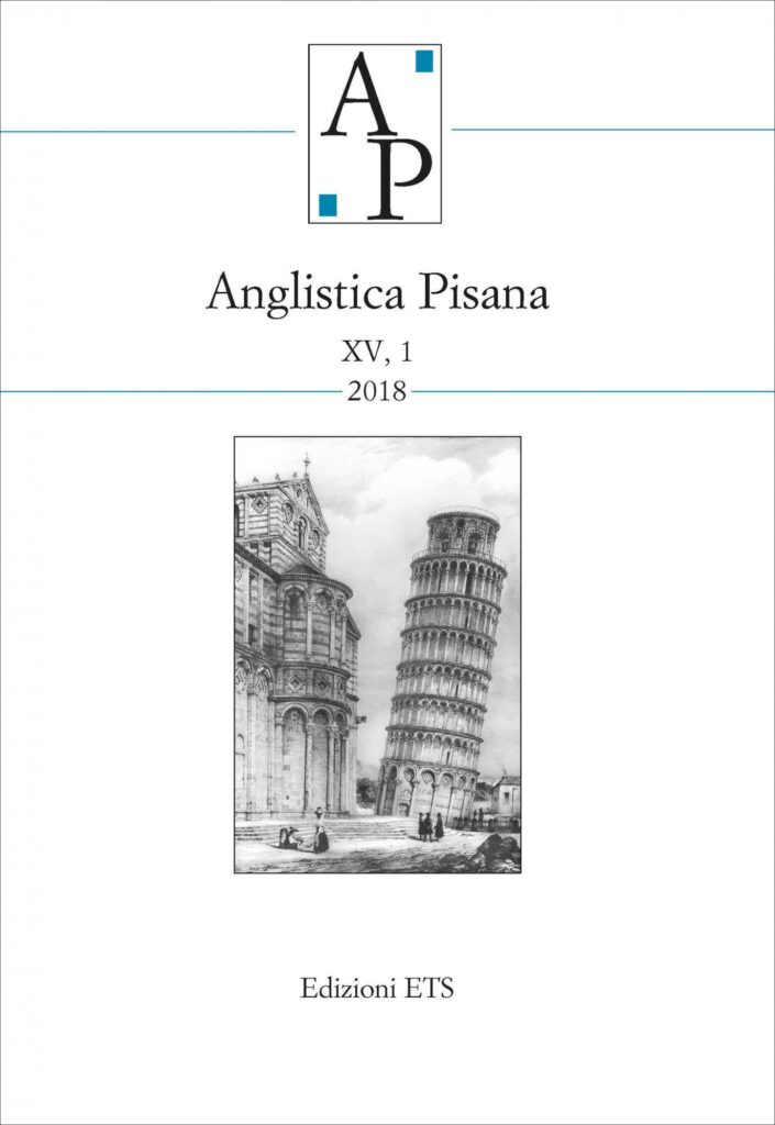 Copertina &middot; Anglistica Pisana XV, 1 2018