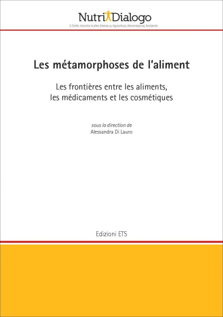 Copertina &middot; Les m&eacute;tamorphoses de l&rsquo;aliment