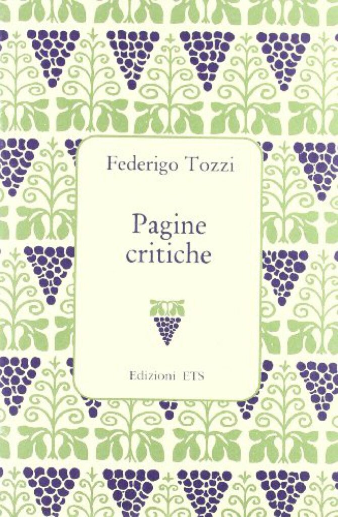 Copertina &middot; Pagine critiche