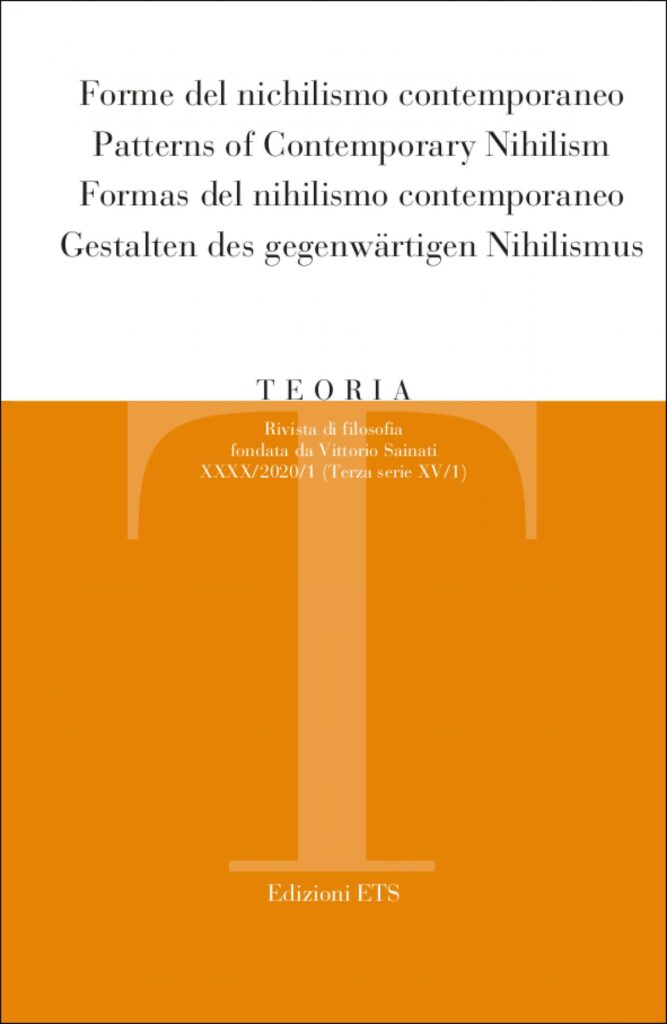 Copertina &middot; Teoria 2020-1