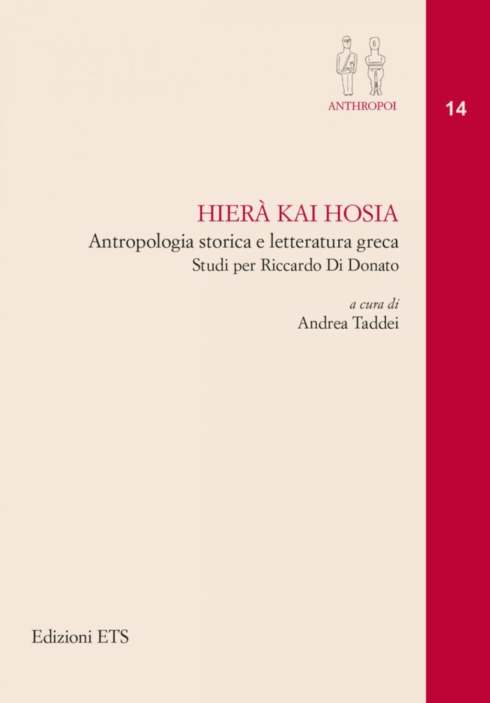 Copertina &middot; Hier&agrave; kai hosia
