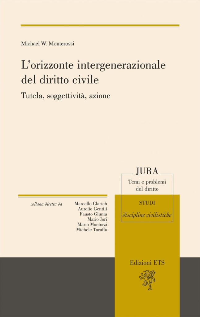 Copertina &middot; L&rsquo;orizzonte intergenerazionale del diritto civile