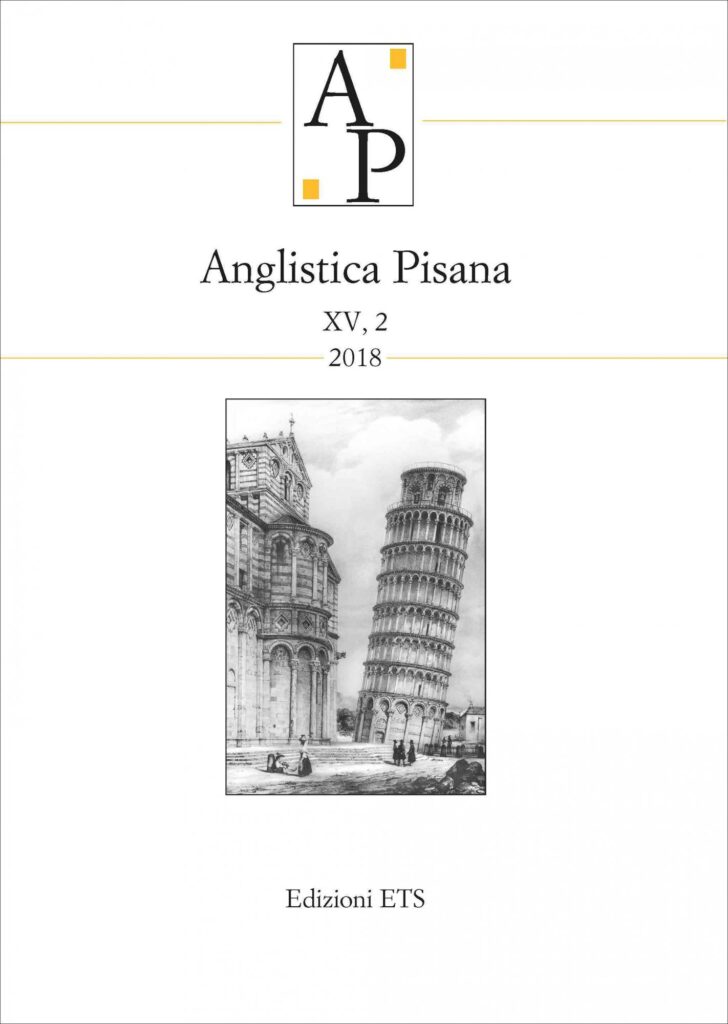 Copertina &middot; Anglistica Pisana XV, 2 2018