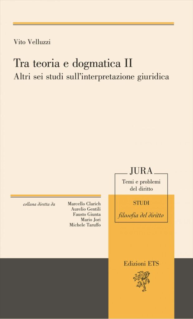 Copertina &middot; Tra teoria e dogmatica II