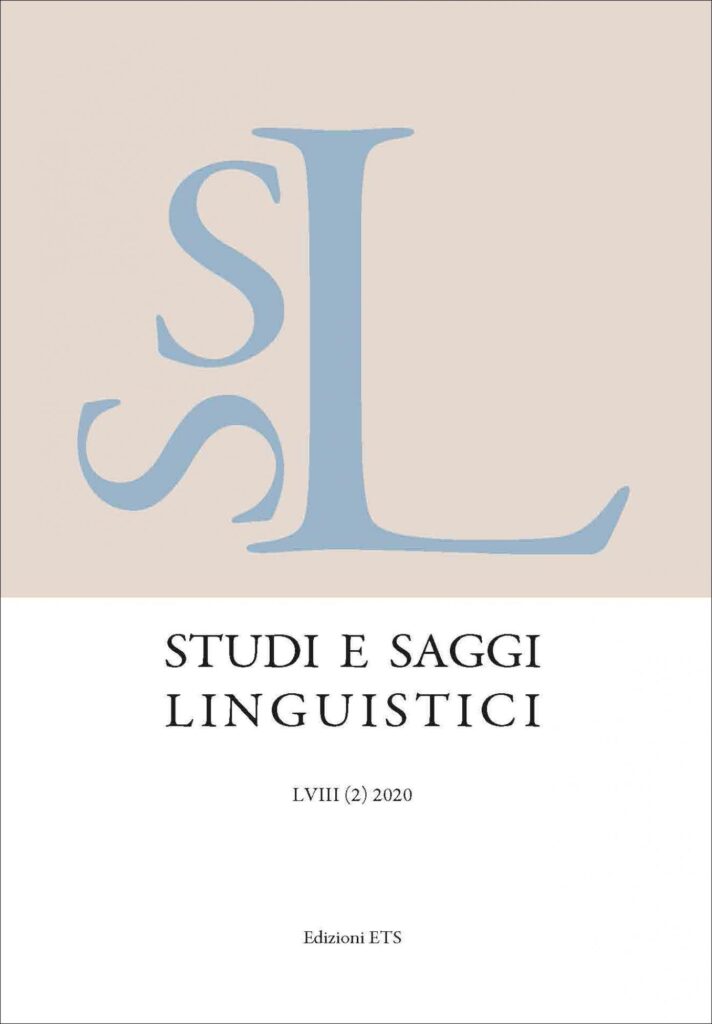 Copertina &middot; Studi e saggi linguistici
<em>&nbsp;</em>