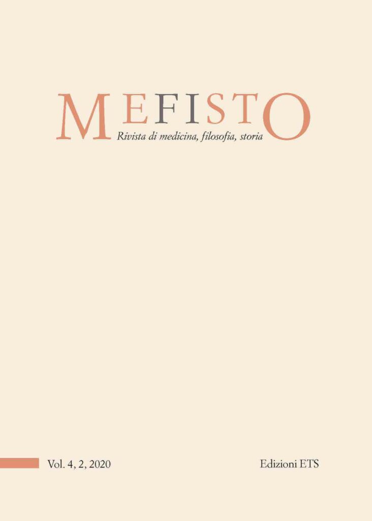 Copertina &middot; Mefisto. Rivista di medicina, filosofia, storia