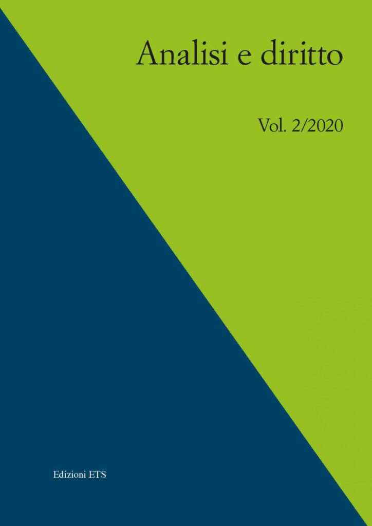 Copertina &middot; Analisi e diritto, 2/2020