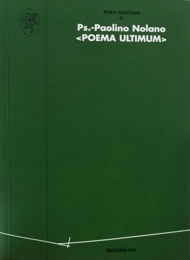 Copertina &middot; Poema ultimum