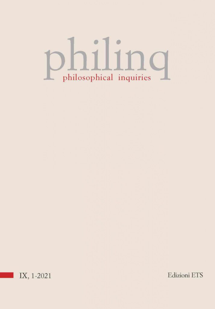 Copertina &middot; philosophical inquiries