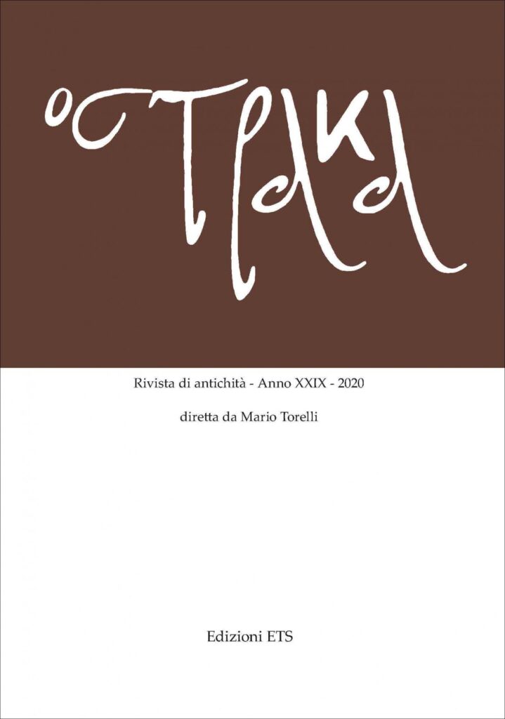 Copertina &middot; Ostraka. Rivista di antichit&agrave;