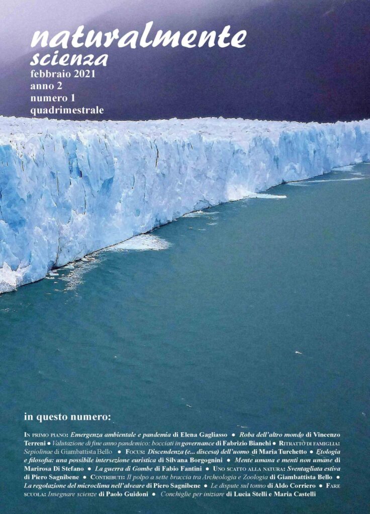 Copertina &middot; naturalmente&nbsp;scienza 1, 2021