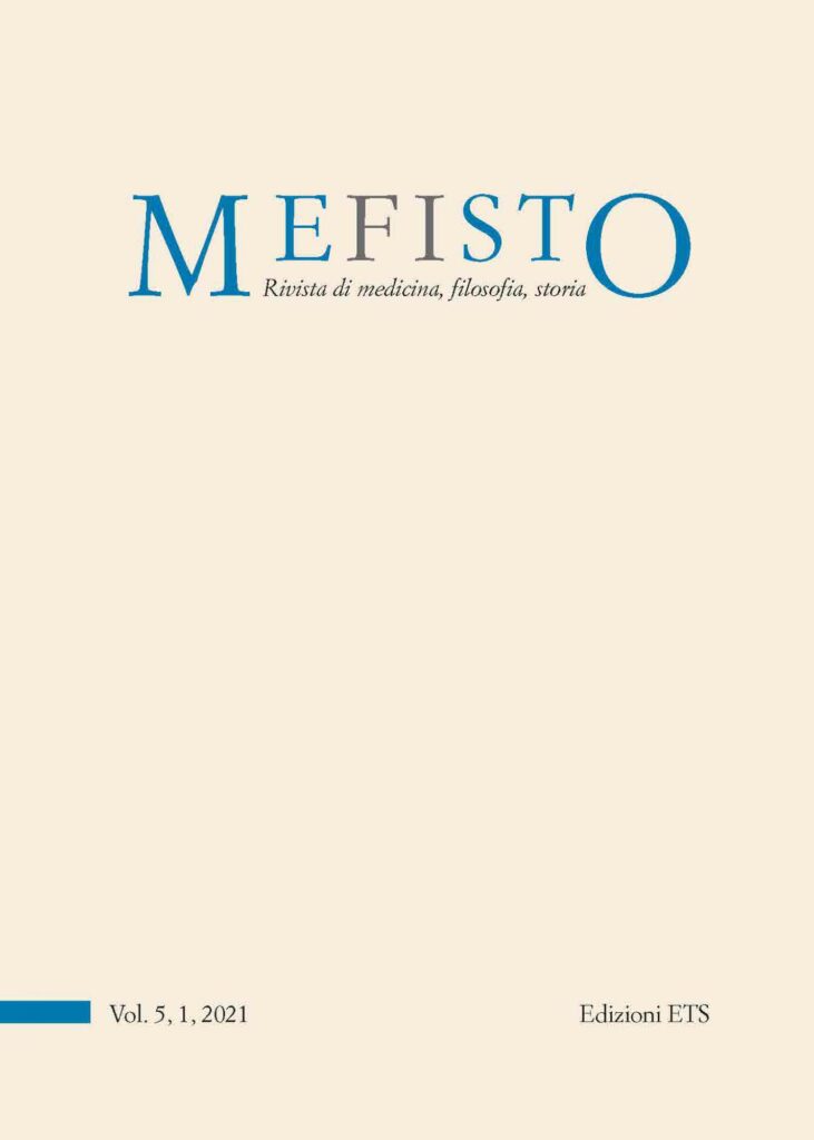 Copertina &middot; Mefisto. Rivista di medicina, filosofia, storia
