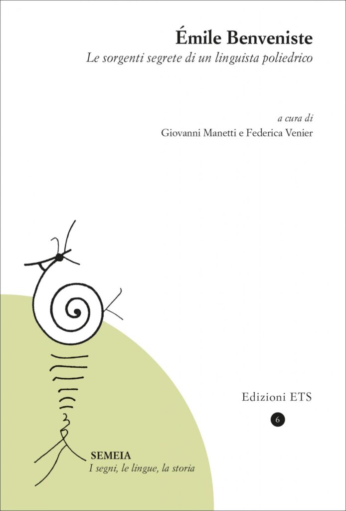 Copertina &middot; Émile Benveniste
