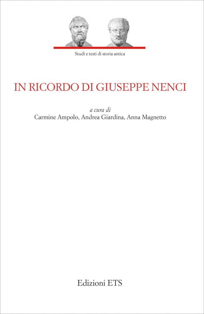 Copertina &middot; In ricordo di Giuseppe Nenci