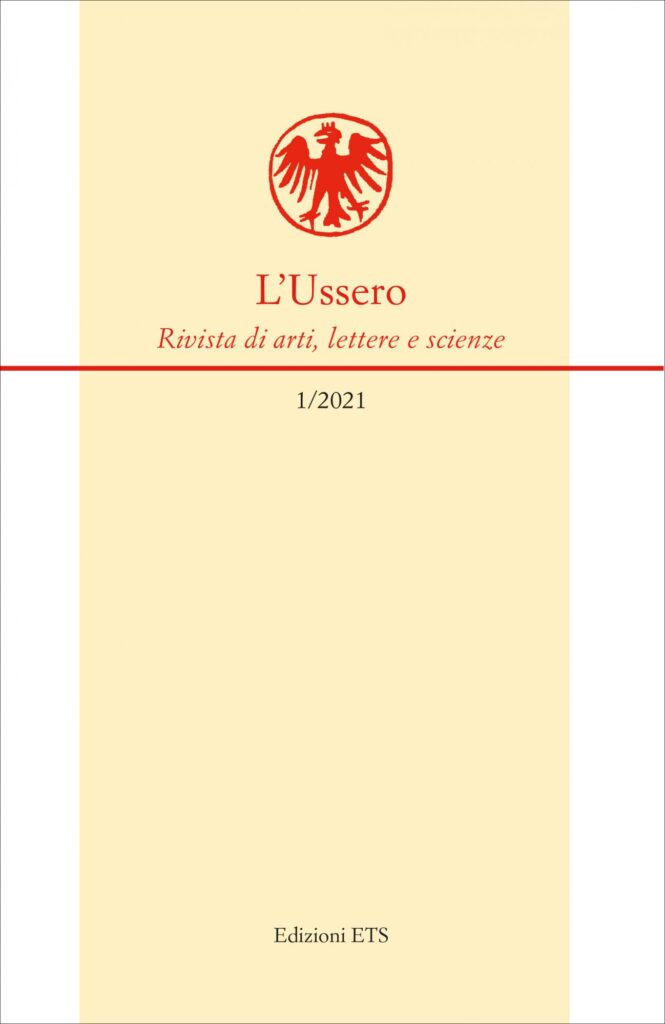 Copertina &middot; L&rsquo;UsseroRivista di arti, lettere e scienze 1/2021