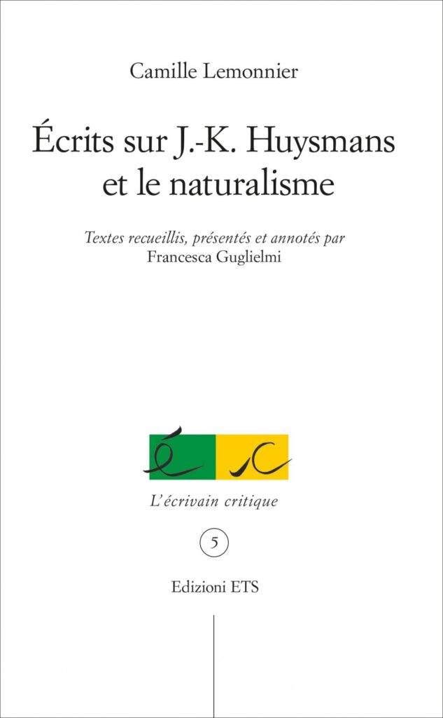 Copertina &middot; &Eacute;crits sur&nbsp;J.‑K. Huysmans et le&nbsp;naturalisme