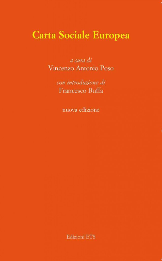 Copertina &middot; Carta Sociale Europea