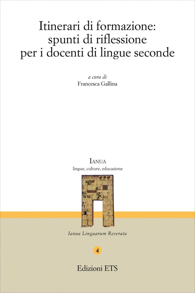 Copertina &middot; Itinerari di formazione: spunti di riflessione per i docenti di lingue seconde