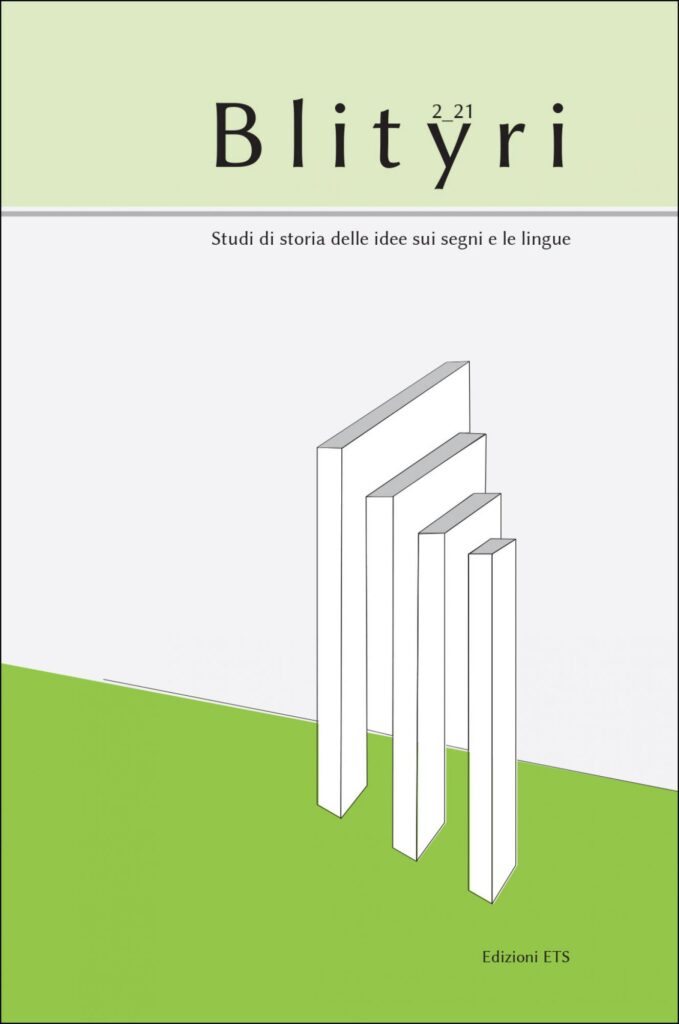 Copertina &middot; Blityri, 2/2021